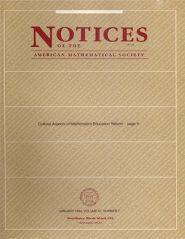 Notices of the American Mathematical Society Is Is Being Sought to Fill the Newly Created Position of Publisher of the AMS