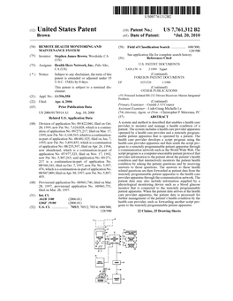 (12) United States Patent (10) Patent No.: US 7,761,312 B2 Brown (45) Date of Patent: *Jul