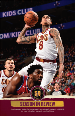 SEASON in REVIEW Cavaliers Key Dates in the 2018-19 Season