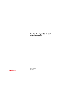 Oracle® Developer Studio 12.6