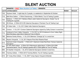 Silent Auction