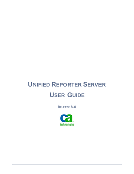 Jasperreports Server User Guide
