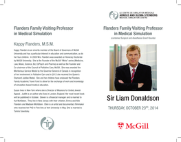 Sir Liam Donaldson Flanders and Madison Mckibben