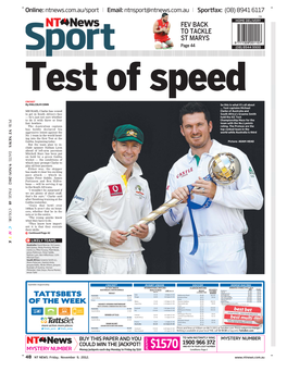 FEV BACK to TACKLE ST MARYS Page 44 Test of Speed