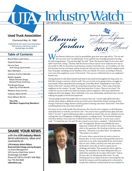 Industry Watch November 2013