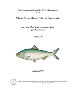 American Shad Stock Assessment Report for Peer Review: Volume II