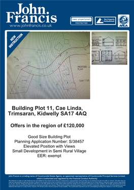 Building Plot 11, Cae Linda, Trimsaran, Kidwelly SA17 4AQ