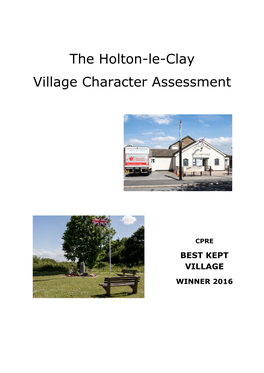 The Holton-Le-Clay Village Character Assessment