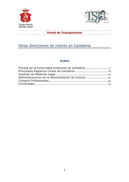 Principales Registros Civiles De Cantabria