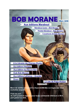 BOB MORANE Mars 2018  Aux Éditions Marabout :  "Marabout Junior - Bob Morane"