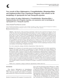 New Records of Fleas (Siphonaptera: Ctenophthalmidae