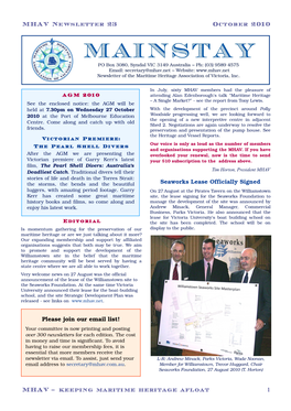 Newsletter 23, October 2010 (.Pdf, 1.41