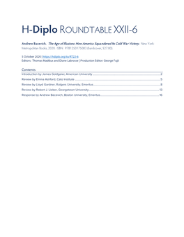 H-Diplo ROUNDTABLE XXII-6