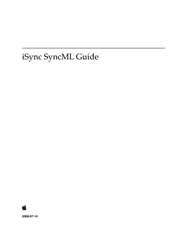 Isync Syncml Guide