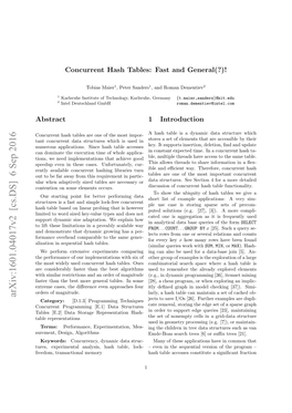 Concurrent Hash Tables: Fast and General?(!)