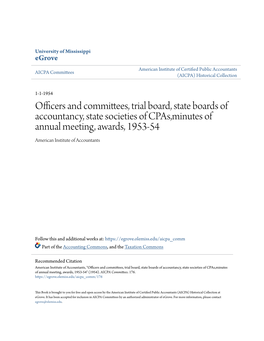 Officers and Committees, Trial Board, State Boards Of