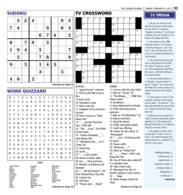 Sudoku Tv Crossword Word Quizzard