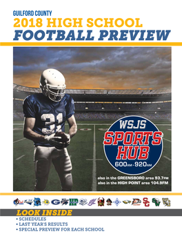 2018 High School Football Preview