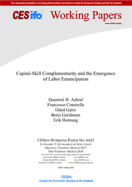 Capital-Skill Complementarity and the Emergence of Labor Emancipation