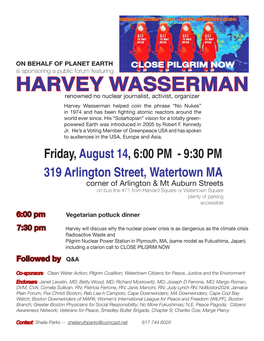 Harvey Wasserman Helped Coin the Phrase “No Nukes” in 1974 and Has Been Fighting Atomic Reactors Around the World Ever Since