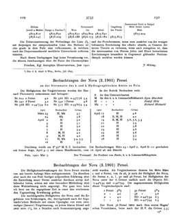 Beobachtungen Der Nova (3. 1901) Persei