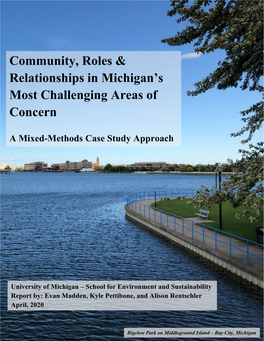 Community, Roles & Relationships in Michigan's Most Challenging Areas