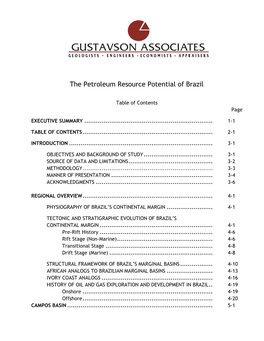 The Petroleum Resource Potential of Brazil