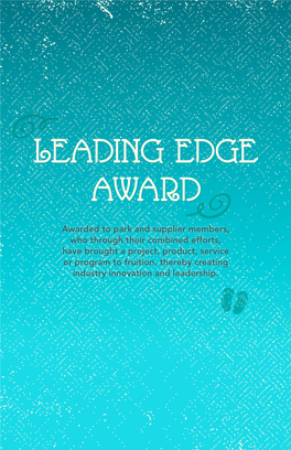 Leading Edge Award