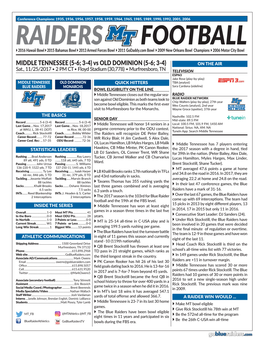 RAIDERS FOOTBALL } 2016 Hawaii Bowl } 2015 Bahamas Bowl } 2013 Armed Forces Bowl } 2011 Godaddy.Com Bowl } 2009 New Orleans Bowl Champions } 2006 Motor City Bowl