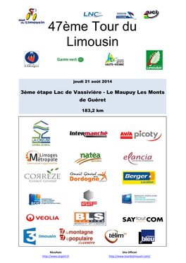 47Ème Tour Du Limousin