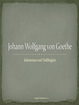 Johann Wolfgang Von Goethe“ Von Hans‐Jürgen Geerdts Y „Lesebuch Klassen 9/10“ Y „Deutsche Literatur‐ Von Den Anfängen Bis Zur Gegenwart“ Y „DUDEN‐ Literatur“