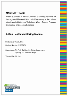 MASTER THESIS a Gnu Health Monitoring Module