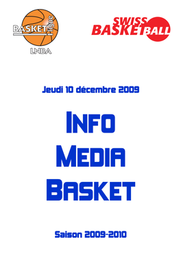 Jeudi 10 Décembre 2009 Saison 2009-2010