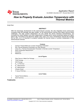 How to Properly Evaluate Junction Temperature with Thermal Metrics