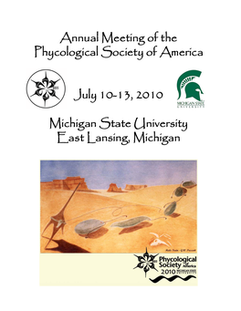 Annual Meeting of the Phycological Society of America July 10-13, 2010