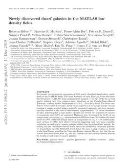 Newly Discovered Dwarf Galaxies in the MATLAS Low Density Fields