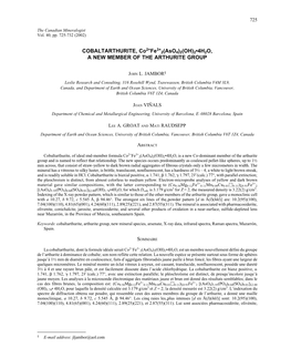 COBALTARTHURITE, Co2+Fe3+ 2(Aso4)