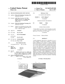 (12) United States Patent (10) Patent No.: US 9,674,335 B2 Chen Et Al