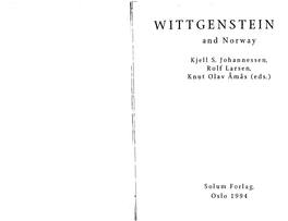 WITTGENSTEIN and Norway