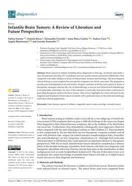 Infantile Brain Tumors: a Review of Literature and Future Perspectives