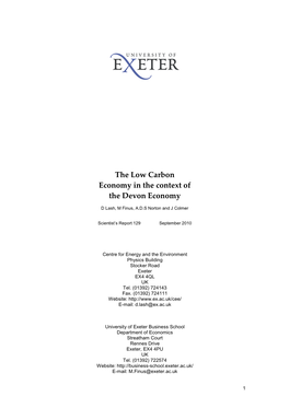 Low Carbon Economy Final Report V9