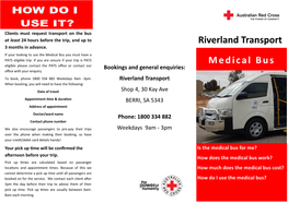 Riverland Transport Medical