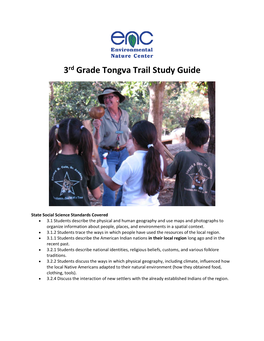 3Rd Grade Tongva Trail Study Guide