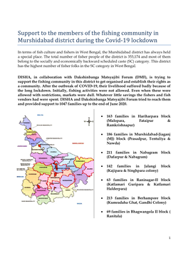 Murshidabad District During the Covid-19 Lockdown