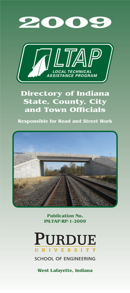 2009 Directory of Indiana State, County, City and Town Officials