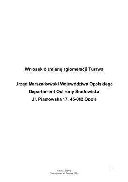 2014 Aglomeracja Turawa