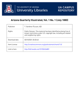 Arizcna Quarterly Illustrated