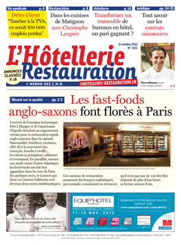 Les Fast-Foods Anglo-Saxons Font Florès À Paris