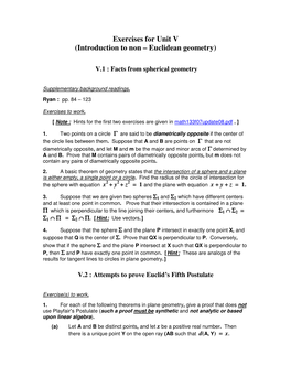 Introduction to Non – Euclidean Geometry)