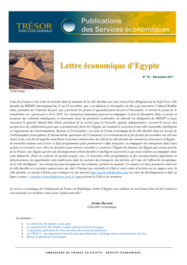 Lettre Économique D'egypte